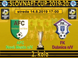 V druhom kole Slovnaft cupu nás čaká FK Dubnica