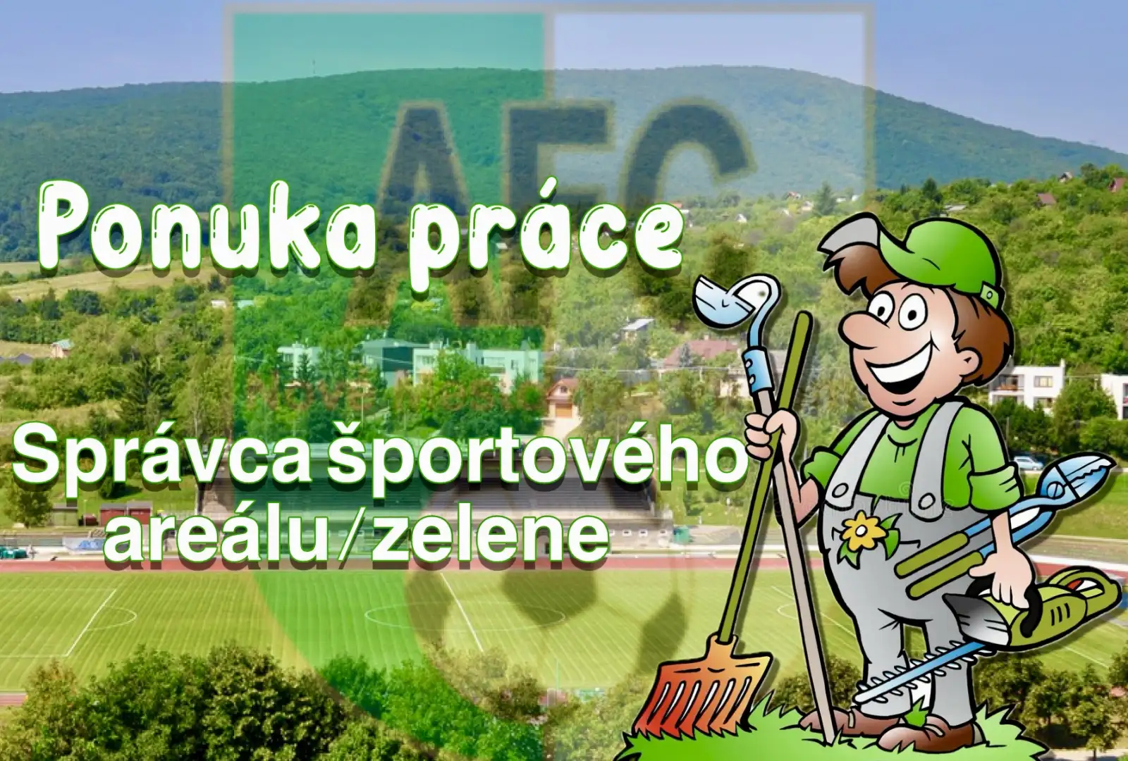 Ponuka práce - správca športového areálu/zelene
