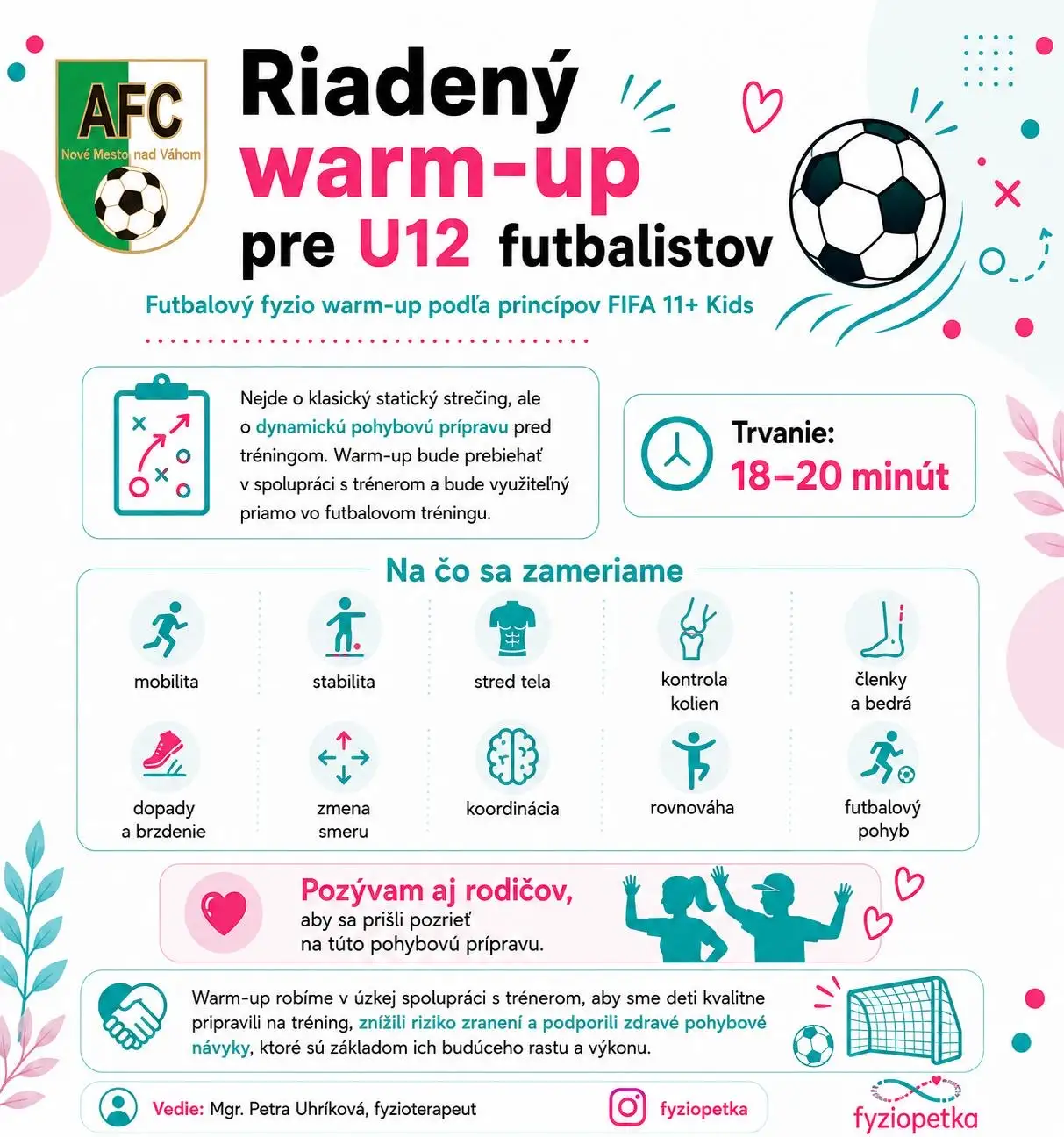 Riadený warm-up pre kategóriu U12