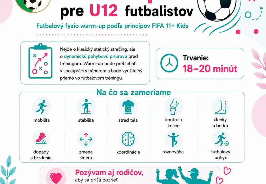 Riadený warm-up pre kategóriu U12