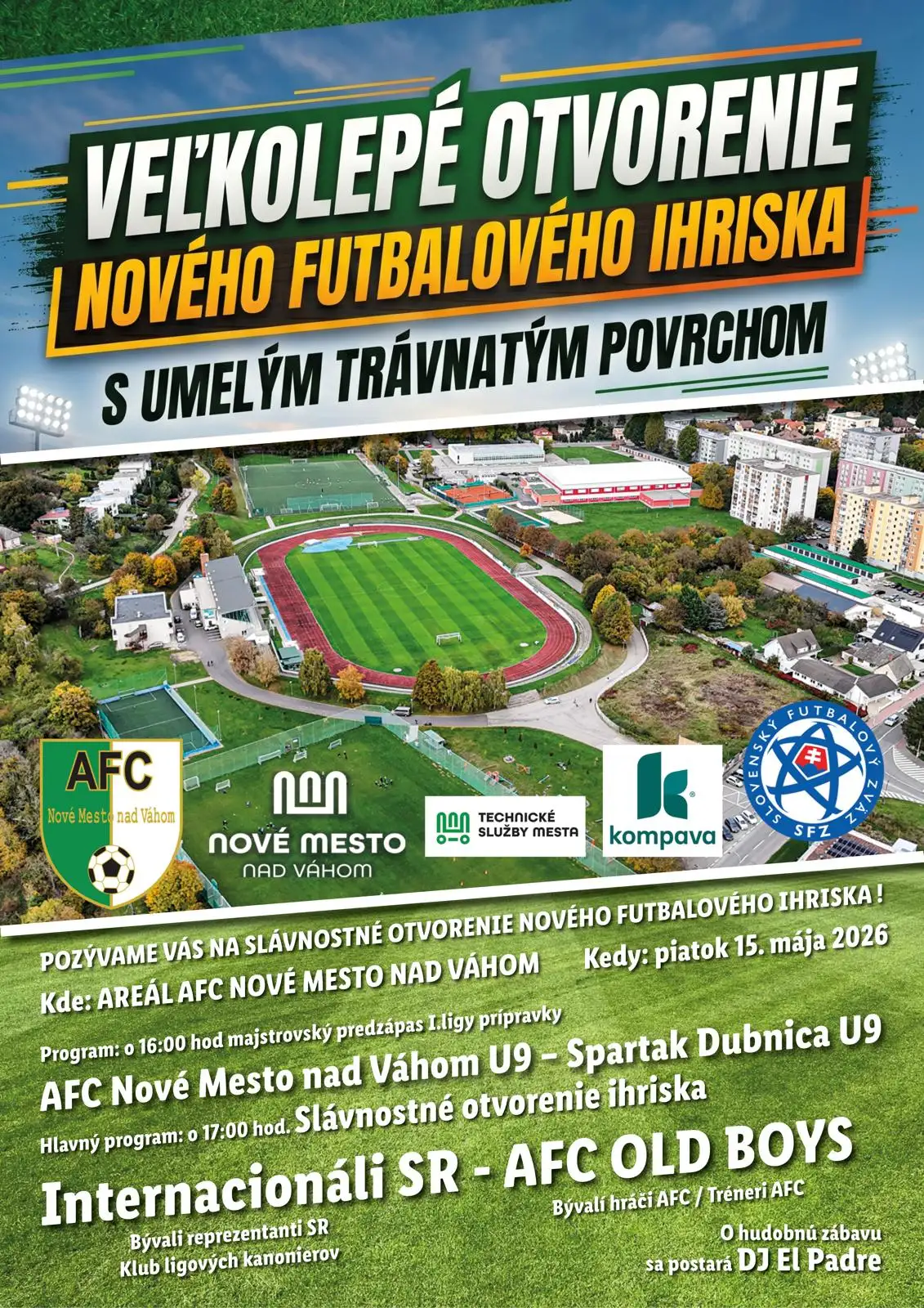 Veľkolepé otvorenie nového futbalového ihriska